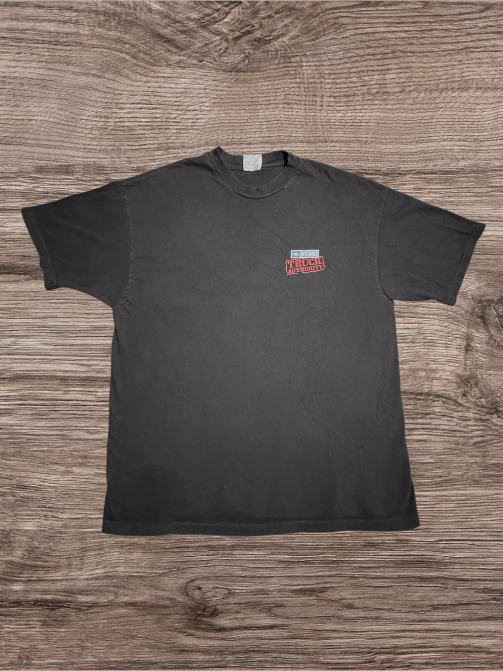 Vtg 90s FORD TRUCKS Bad To The Bone T-Shirt - XL Faded Black Hanes Beefy-T USA